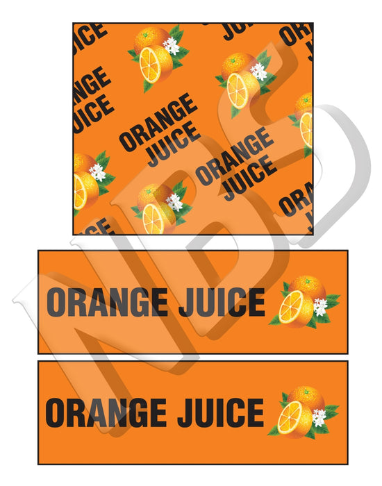 Generic Orange Juice Bib Markers