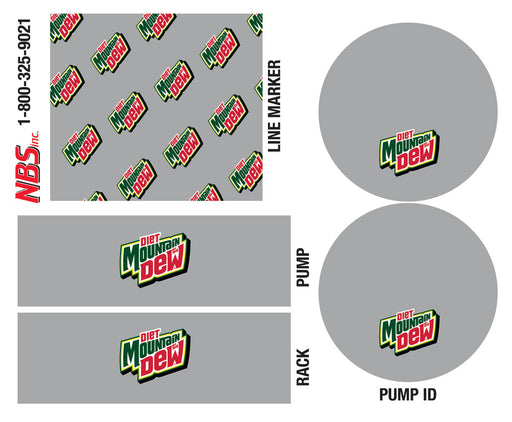 Diet Mtn Dew Flojet BIB Marker
