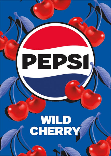 Large 9x13 Inch Pepsi Vinyl Sticker Decal - Multi-Color, Original Branded Soda Advertising, Perfect For Walls & Coolers