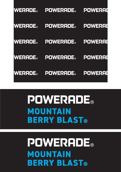 Powerade Mountain Berry Blast BIB Marker