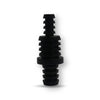 113754: 1/4", 3/8" and 1/2" Hose Barb Plug Black Plastic