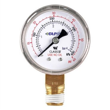 39-0100-60 :Low Pressure Gauge (0-60 PSI | Right)