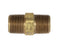 28213 : Brass 3/8 MPT Hex Pipe Nipple, E216P-6