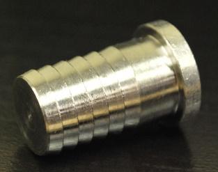 3165: 1/2 Barb Plug, Stainless Steel