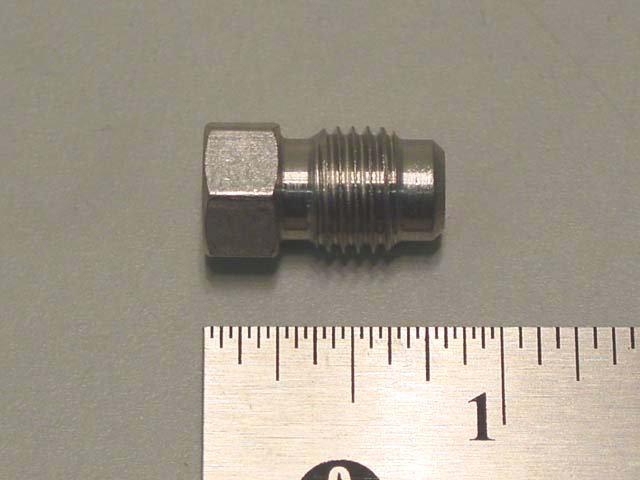 3036: 3/8 MFL Plug, Stainless Steel