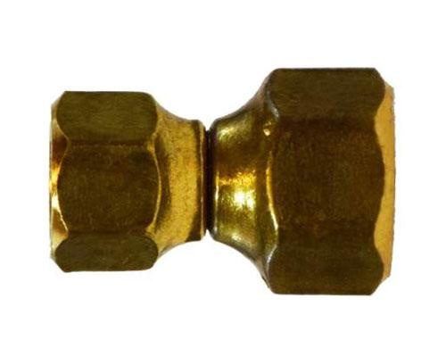 Brass 1/4 FFL X 3/8 FFL Reducing Swivel Nut Connector