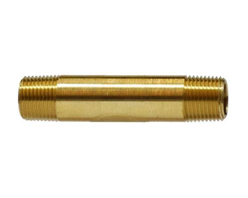 28140 : Brass 1/8 MPT Long Nipple 1.5" Length, E215PNL-2-15