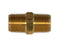 28214L : Brass 1/2 MPT Hex Pipe Nipple,E216P-8