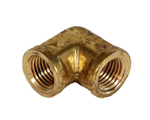 Brass 3/8 FPT Pipe Elbow FORGED, E1200P-6-6, 28011