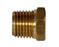Brass 1/2 MPT Cored Hex Head Plug, E218P-8, 28204