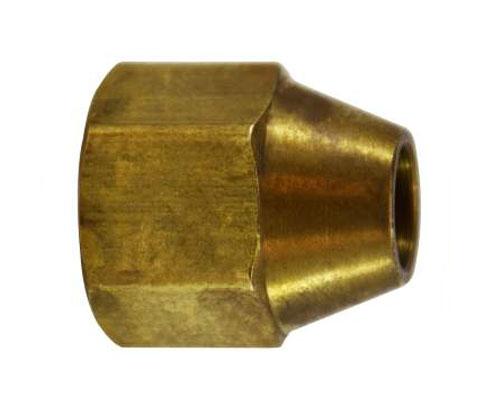 Brass 3/8 x 1/4 Reducing Flare Nut, 10023