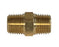 28212L, Brass 1/4 MPT Hex Pipe Nipple, E216P-4