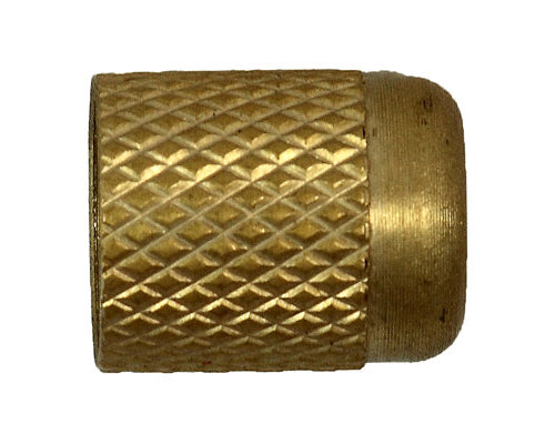 10081- Brass 1/4 Finger Tight Cap