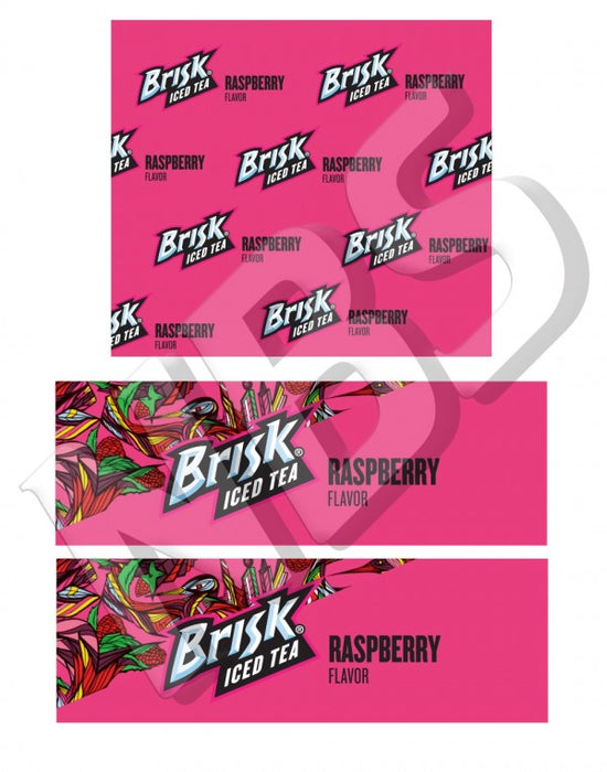 Lipton Brisk Raspberry Iced Tea BIB Markers