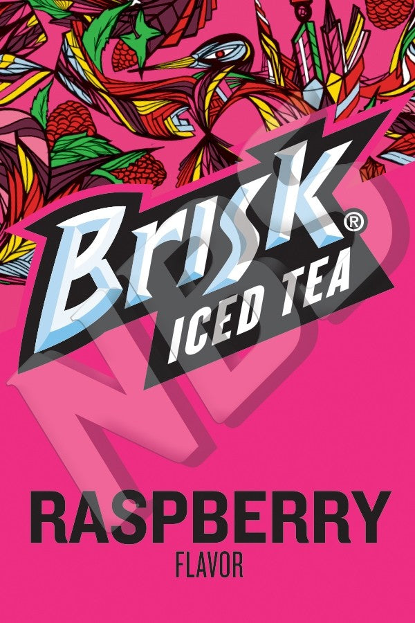 Brsik Raspberry Tea Brisk Raspberry Iced Tea UF1 Decal — Midwest Beverage