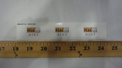 Gold Peak Diet Iced Tea Syrup Line Marker