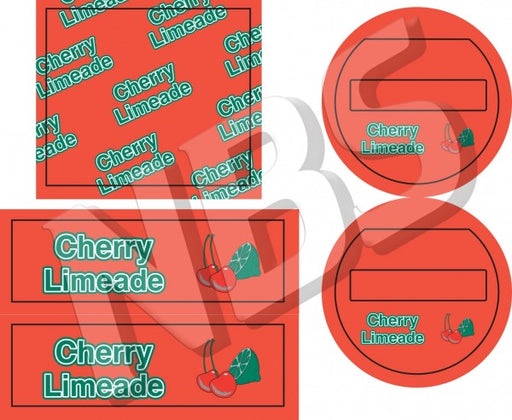Generic Cherry Limeade Flojet BIB Marker