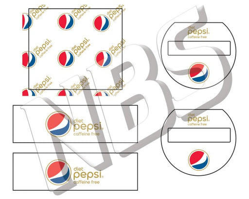 Diet Pepsi Caffeine Free Flojet BIB Marker