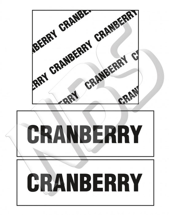 Generic Cranberry BIB Marker