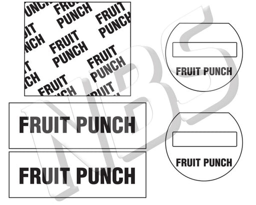 Generic Fruit Punch Flojet BIB Marker