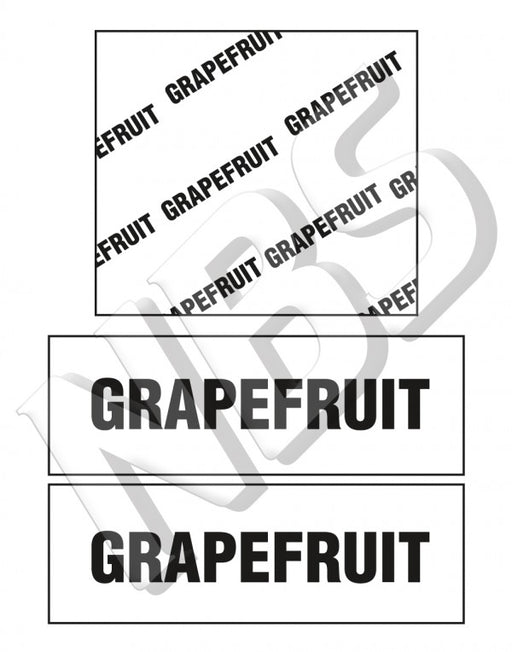 Generic Grapefruit BIB Marker