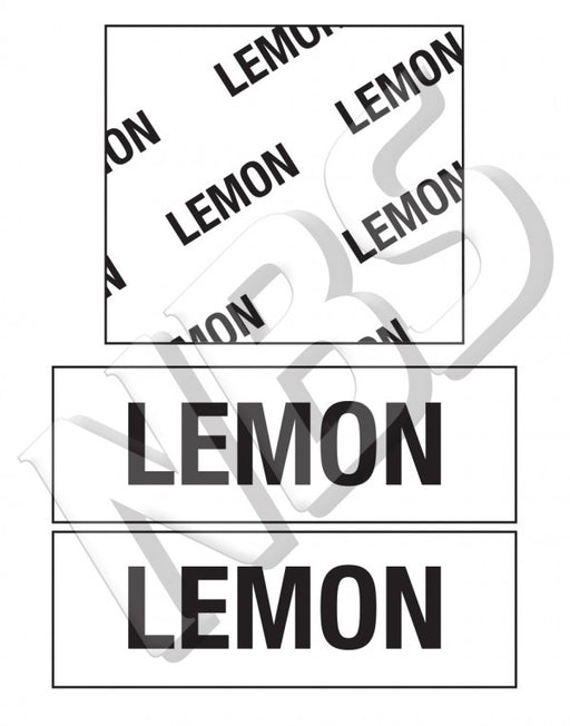 Generic Lemon BIB Marker