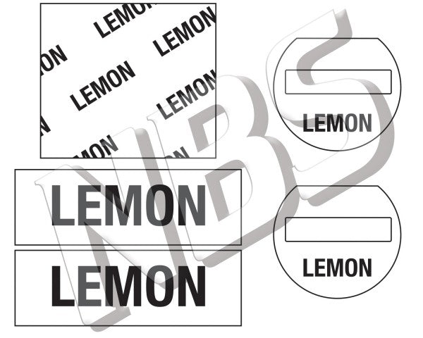 Generic Lemon Flojet BIB Marker