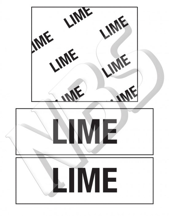 Generic Lime BIB Marker