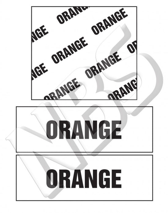 Generic Orange BIB Marker