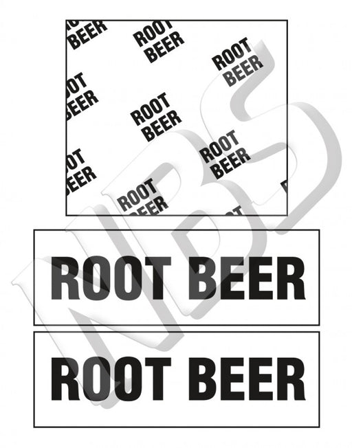 Generic Root Beer BIB Markers