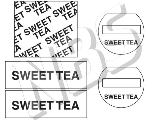 Generic Sweet Tea Flojet BIB Marker