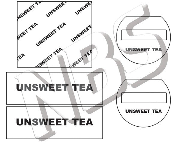 Generic Unsweet Tea Flojet BIB Marker