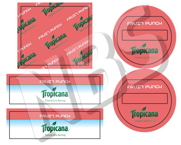 Tropicana Fruit Punch Flojet BIB Marker