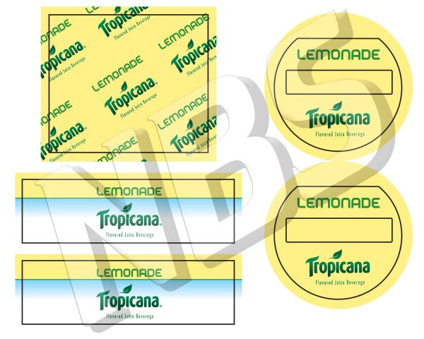 Tropicana Lemonade Flojet BIB Marker
