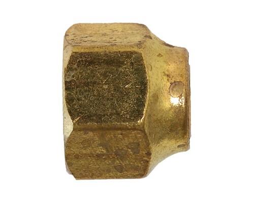 Brass 3/8 Flare Short Forged Nut, 10041