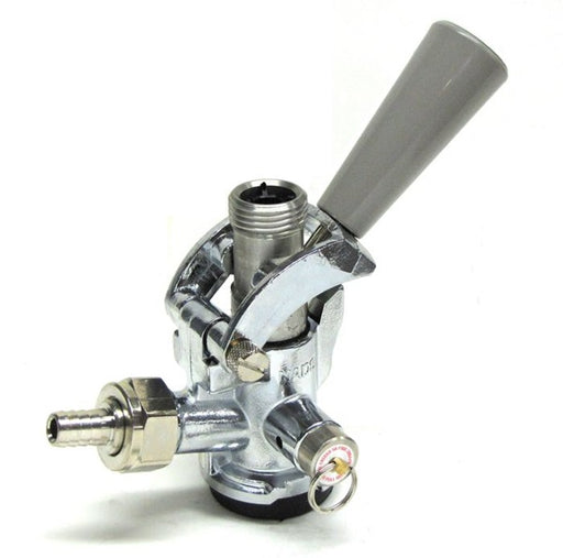 Keg Coupler, Sankey "D" Probe, 304 S/S Probe, 304 S/S Body, Gray Handle, for Beer, Wine, and Cider, Taperite, CH5000SS-304