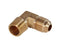 Brass 1/2 MFL X 3/8 MPT Elbow, E149F-8-6, 10299