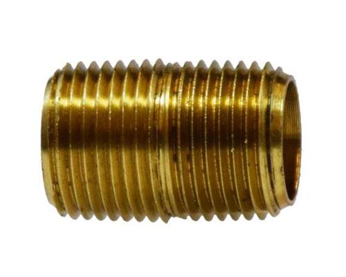 Brass MPT Close Nipple