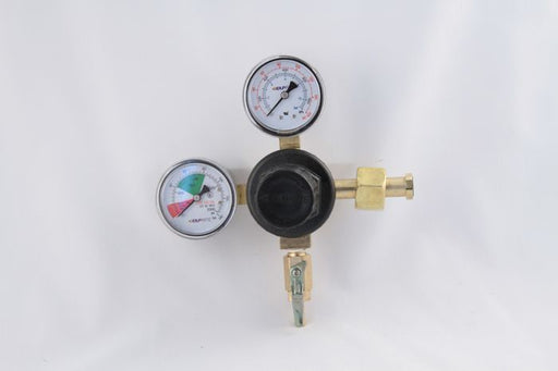 T5741PMHPBK-01: Primary CO2 Regulator, 1P1P, High Pressure, High Performance, CGA320 Inlet, 1/4" Barb Shut-off Outlet w/Check, 160lb and 2000lb Gauges